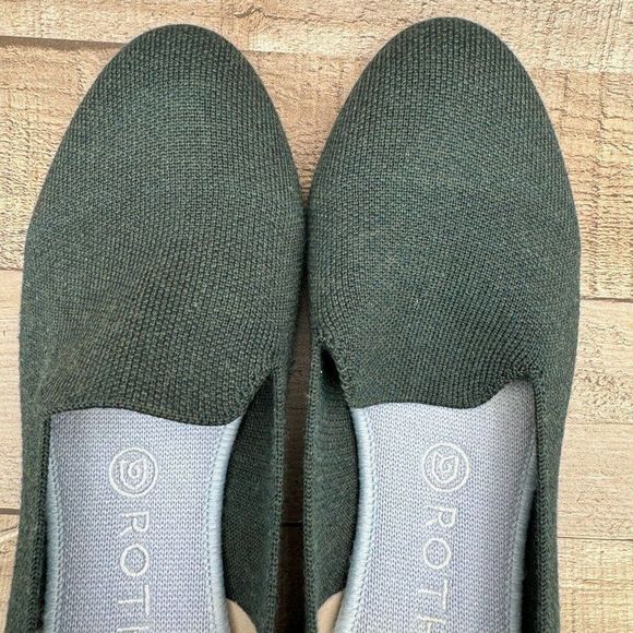 Rothy's The Merino Wool Loafer Flats Womens Size 9.5 9 1/2 Ivy Green Slip On - Picture 6 of 11